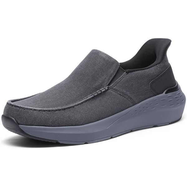 BMUMLS2513 Black Slip-On Shoes, Size US 10.5