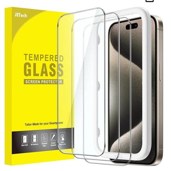 JETech Tempered Glass Screen Protector for iPhone 14 Pro Max