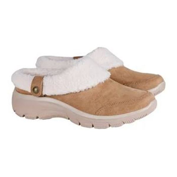 Skechers Women’s Size 8 Tan Slip-On Shoes With Memory Foam Technology