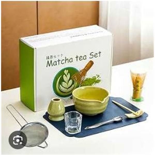 Matcha Tea Set with Bamboo Whisk, Spoon, and Bowl