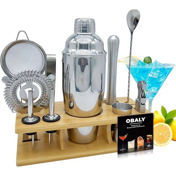 Obaly Cocktail Shaker Set with Accessories