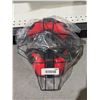 Image 2 : Protective Black And Red Sports Helmet Faceguard Mask