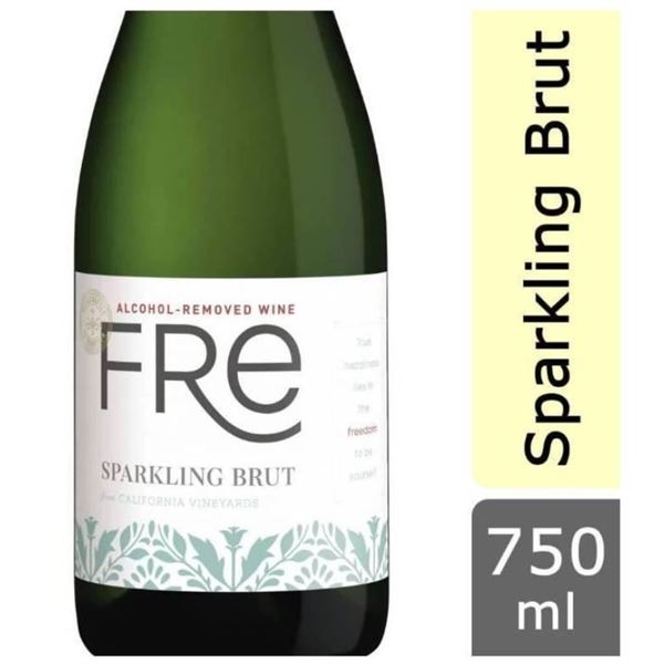 Lot of 10 Fre Sparkling Brut Non-Alcoholic Wine, 750 ml Bottles