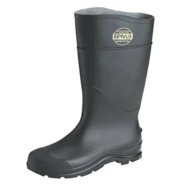 Lot Of 3 – Black Rubber Boots, Includes One Size 5 and Two Size 6