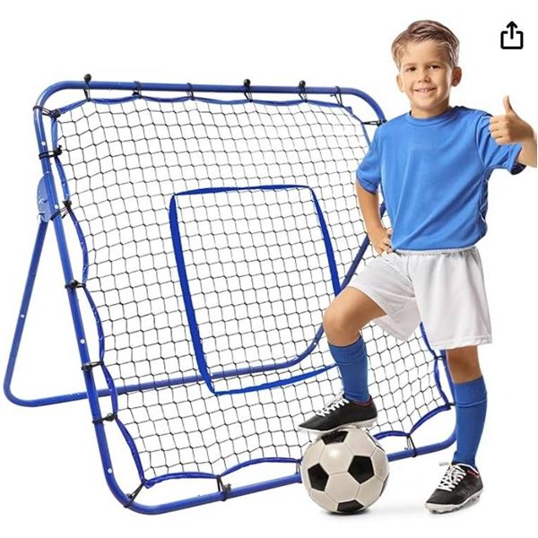 Winthai 5×4 FT Soccer Rebounder Net with Components and Manual