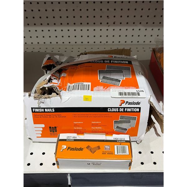 Lot of Paslode Finish Nails 16 Gauge Galvanized 2 1/2 Inch – 2500 Count