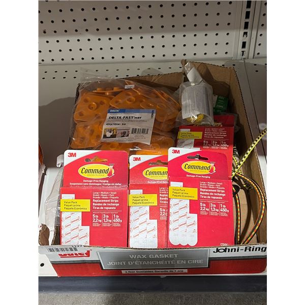 3M Command Strips, IKEA Dekla Fastener, and Miscellaneous Items