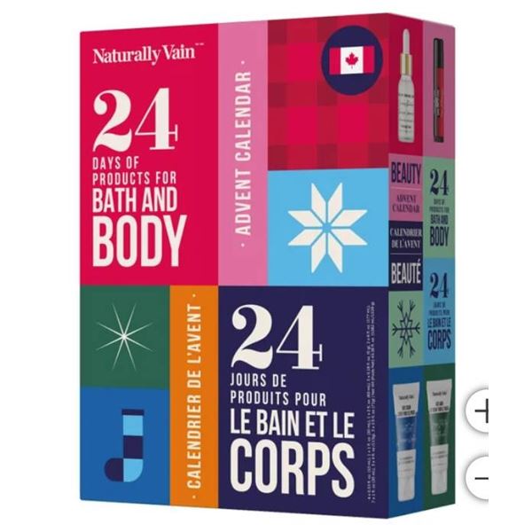 Naturally Vain 24 Days of Bath and Body Advent Calendar