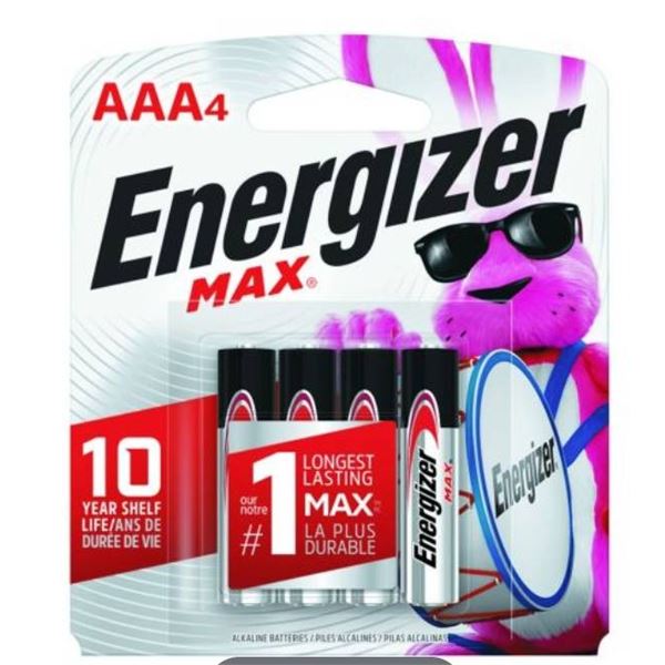 Lot of 6 Energizer MAX AAA Alkaline Batteries 4 Per Pack