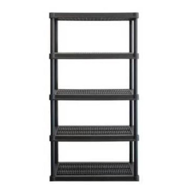 RamTuff Resin Shelving System, 5 Levels, 35.8 x 17.5 x 73 in
