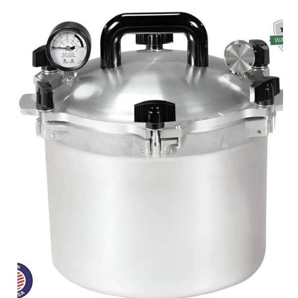 All American Model 910 Heavy Cast Aluminum Pressure Canner/Cooker, 10.5 Quart