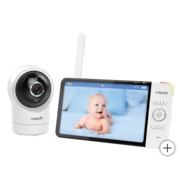 VTech Smart WiFi Monitor with 7” Display and 360° Pan & Tilt HD Camera