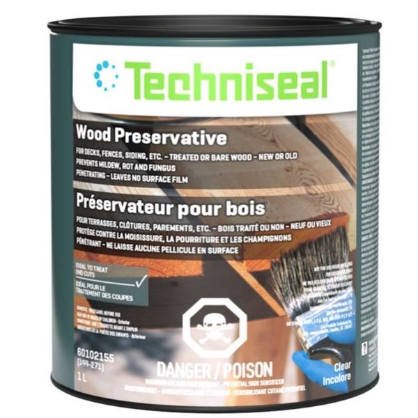 Techniseal wood preservative, protects cross cuts, transparent, 2 x 1L Containers