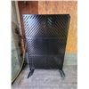 Image 2 : Black Metal Panel Divider With Chevron Design 71×45″
