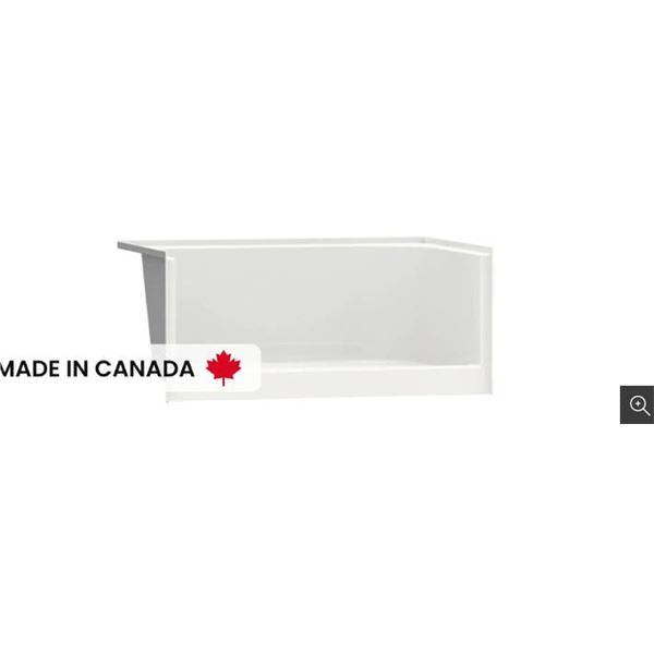 Maax KDS 3448 SHWBS RH Shower Base, Fiberglass Construction-BASE ONLY
