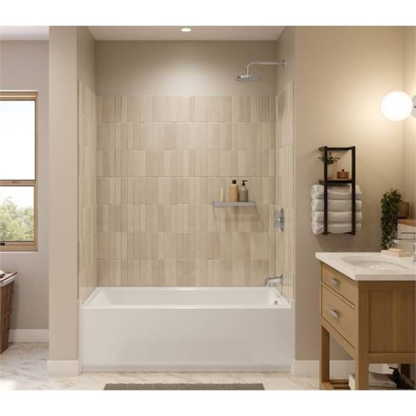 Interflo 60 in x 30 in x 18 in Bathtub with Right hand Drain
