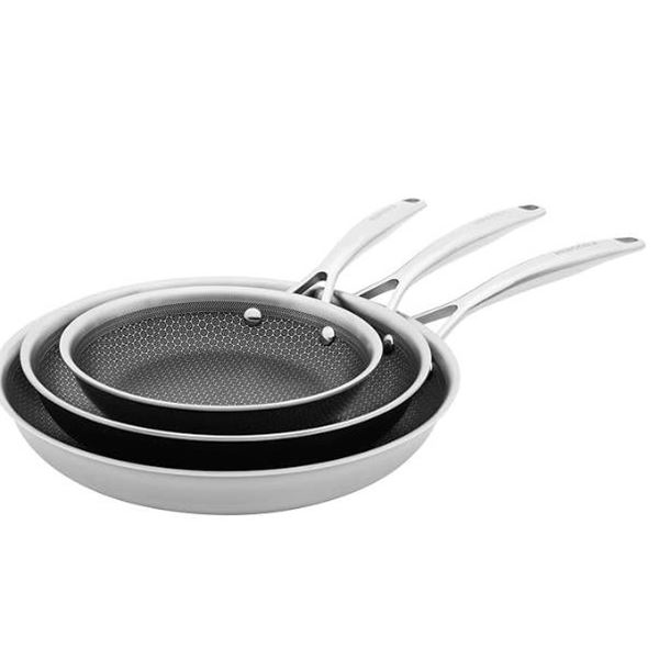 Henckels Paradigm 3-pc Stainless Steel Nonstick Fry Pan Set