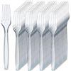 Image 1 : 2x Prestee 300 Clear Plastic Forks