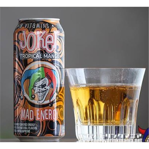 Joker Mad Energy 473 mL Tropical Mango (4 Packs of 12 Cans Each)