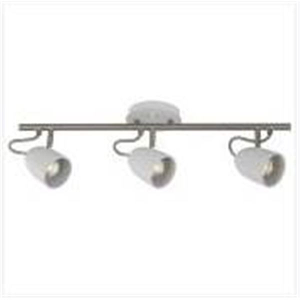 Project Source 3-Head Track Light With Brushed Nickel Accents