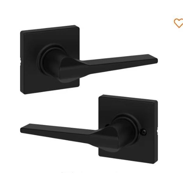 Lot of 3 Weiser Safe Lock Passage Door Lock Set in Matte Black