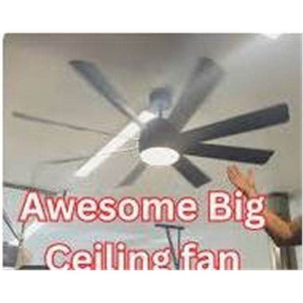 Vagizm 61-Inch DC Motor Ceiling Fan, Model CFL-004861, Black Finish