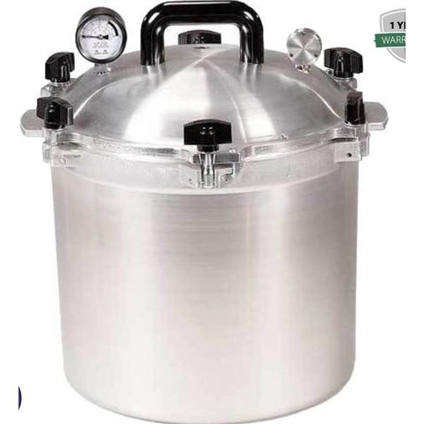All American 21.5 Quart Heavy Cast Aluminum Pressure Cooker Model 921
