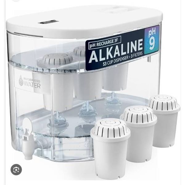 PH Recharge 1F Alkaline Water Filter Countertop Unit With 3.3 Gallon Capacity