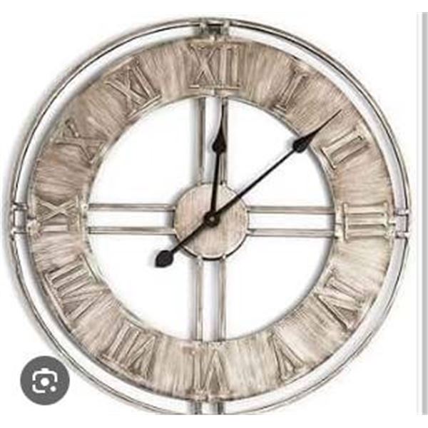 Wall Charmers Metal Roman Numeral Wall Clock