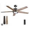 Image 1 : 52-Inch Motor Ceiling Fan With Brown Blades by VACZM