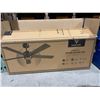 Image 2 : 52-Inch Motor Ceiling Fan With Brown Blades by VACZM