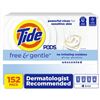 Image 1 : Tide Pods Free & Gentle Laundry Detergent 152 Count for Sensitive Skin