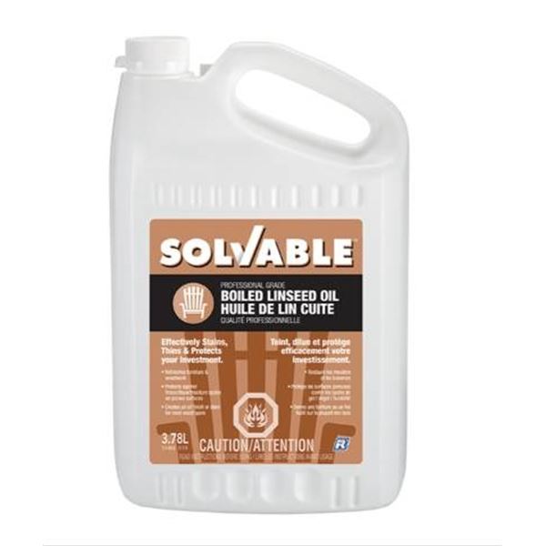 Solvable Professional Grade Boiled Linseed Oil 2×3.78L