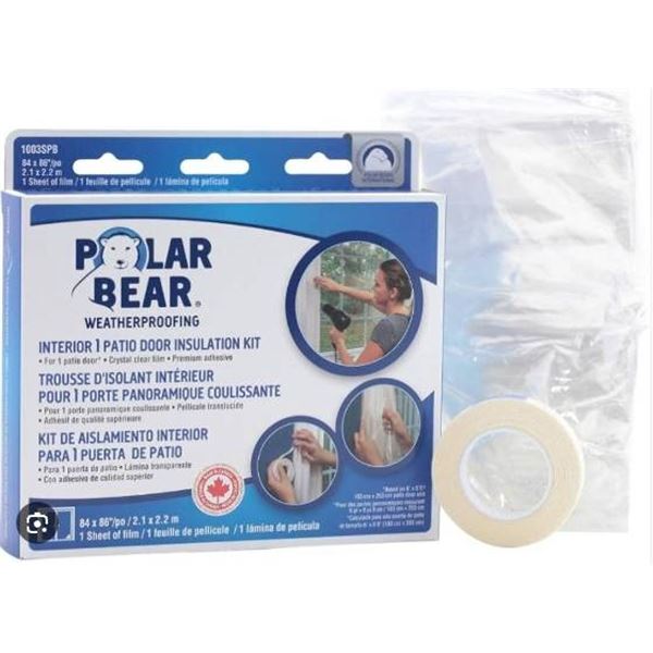 Polar Bear Weatherproofing 2 Interior Window Insulation Kits (Lot of 12)