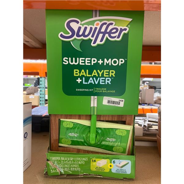 Swiffer 2-in-1 Sweep and Mop Kit with 14 Refills