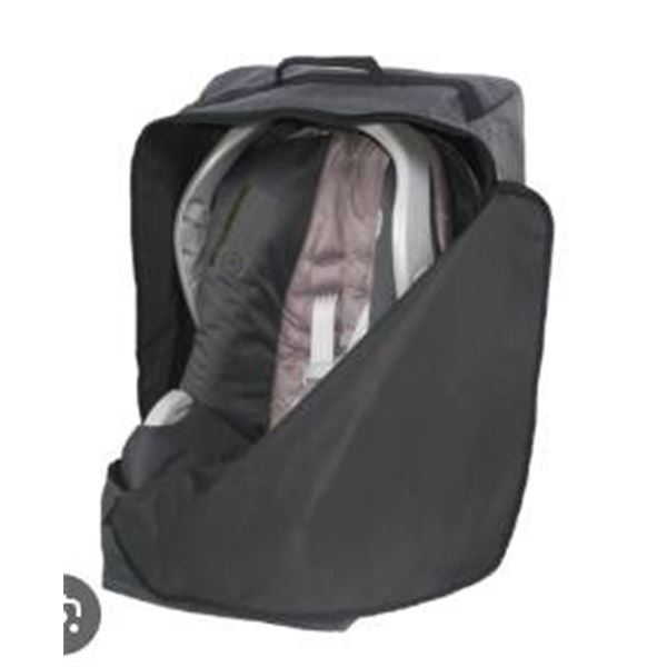 Gray Car Seat Cover Travel Bag with Zipper and Handles
