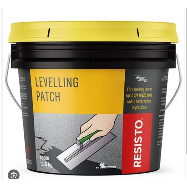 Resisto Levelling Patch, 13.6 kg, Set of 4 Containers