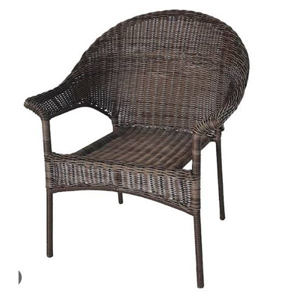 Landon & Co. Brown Wicker Stackable Chair, Model H245004E