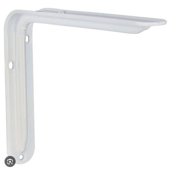 Richelieu Calgary 4965W12BC Metal Brackets, White, Lot of 12