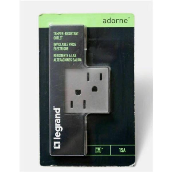 Legrand Adorne Tamper-Resistant Outlet 15A – Model ARTR152G4