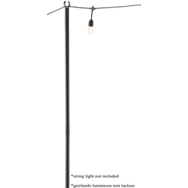 Holiday Styling String Light Pole – Double, 9ft-24ft Adjustable