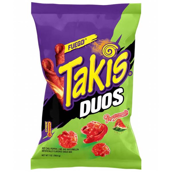 Takis Duos 16 Bags of 85g Each With Assorted Flavors