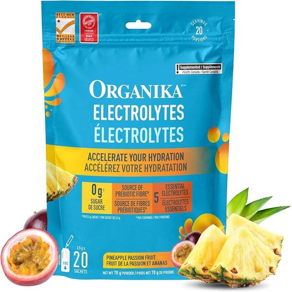 Organika Electrolytes Pineapple Passion Fruit 210g