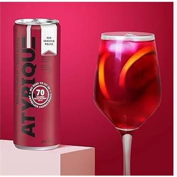 Atypique Non-Alcoholic Cocktail Red Sangria 12 x 355 mL