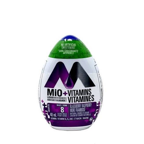Mio Vitamins Liquid Enhancer, Blackberry Raspberry, 48mL, 12-Pack Case