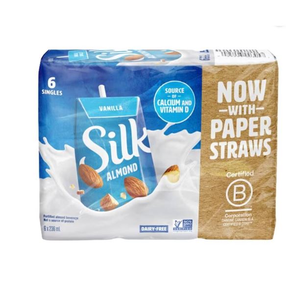 Silk Almond Vanilla Drink 18 x 236ml Total Volume