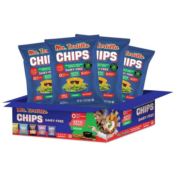 Mr. Tortilla Crunchy Chips Multi-Pack with Avocado Oil