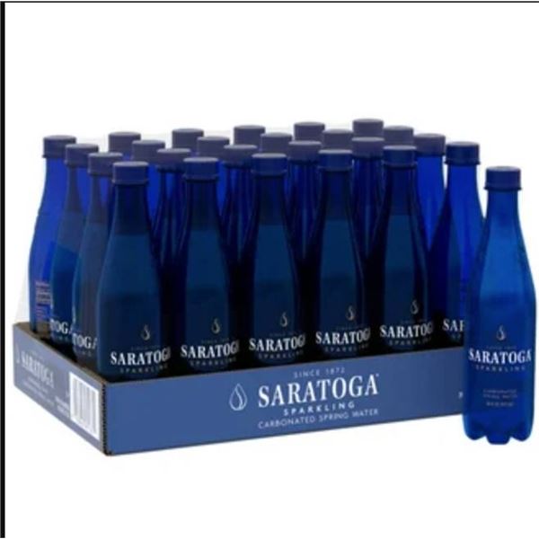 Saratoga Sparkling Carbonated Spring Water 24 x 473 mL