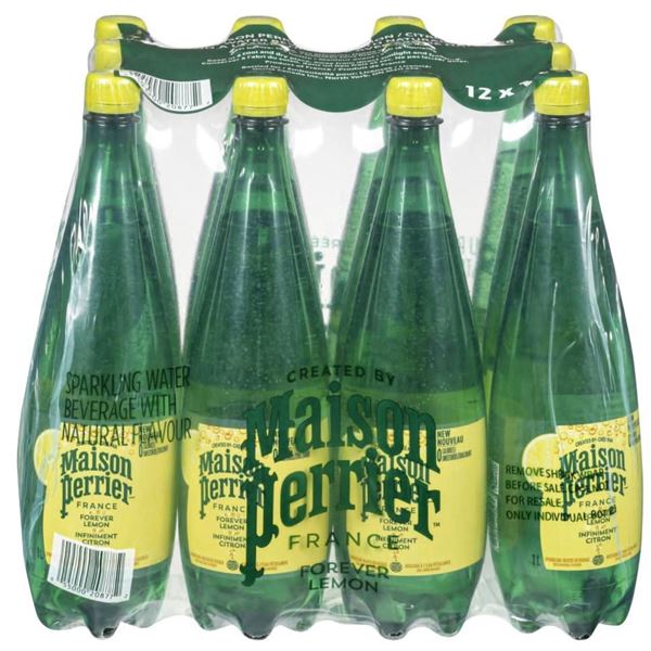 12 Bottles of Maison Perrier Sparkling Water from France
