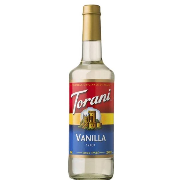 Lot. of 2 Torani Vanilla Syrup Bottles 750 ml Each